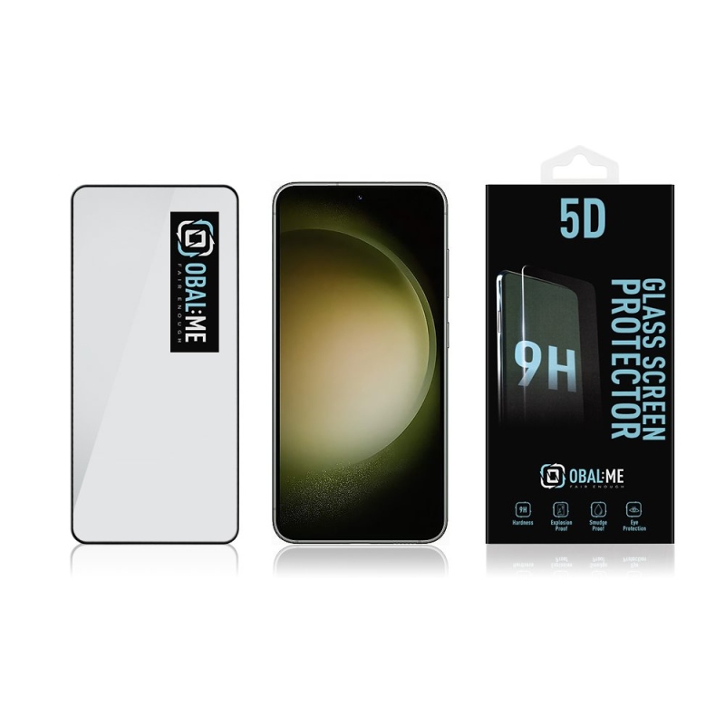 Cover:Me 5D edzett üveg a Samsung Galaxy S23-hoz Fekete