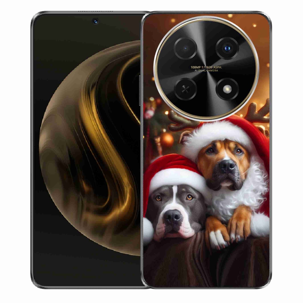 Gél borítás mmCase a Huawei Nova 12i számára - Karácsonyi kutyák