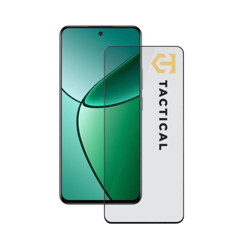 Taktikai üvegpajzs 5D üveg a Realme 12+ 5G Fekete modellhez
