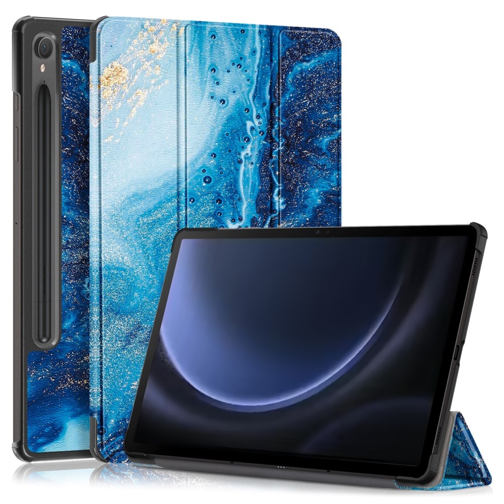 Nyomtatás intelligens záró tok Samsung Galaxy Tab S9 FE/Tab S10 FE - tengeri hullámok