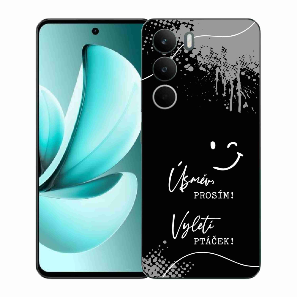 Gél borító mmCase a Realme C71 készülékhez - vicces szöveg 4 fekete háttér
