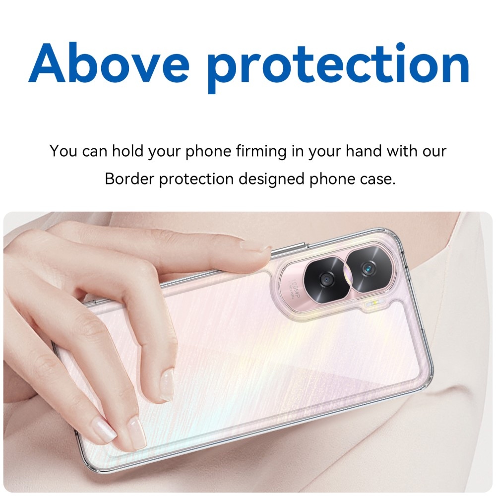 Gél tok fix hátlappal a Honor 90 Lite-hoz - átlátszó