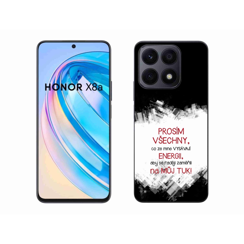 Gél borító mmCase a Honor X8a készülékhez - vicces szöveg 1 piros