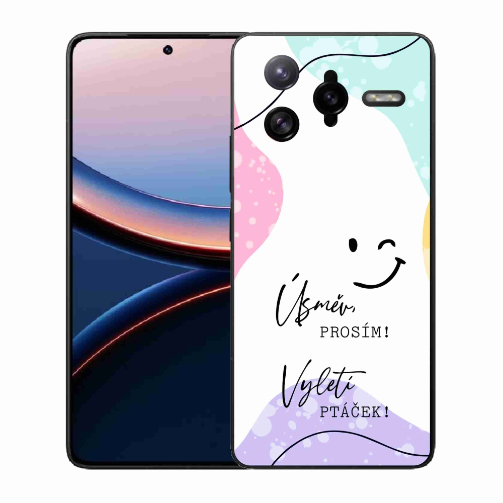 Gél borító mmCase a Xiaomi Poco F7 Ultra számára - vicces szöveg 4 fehér háttérrel