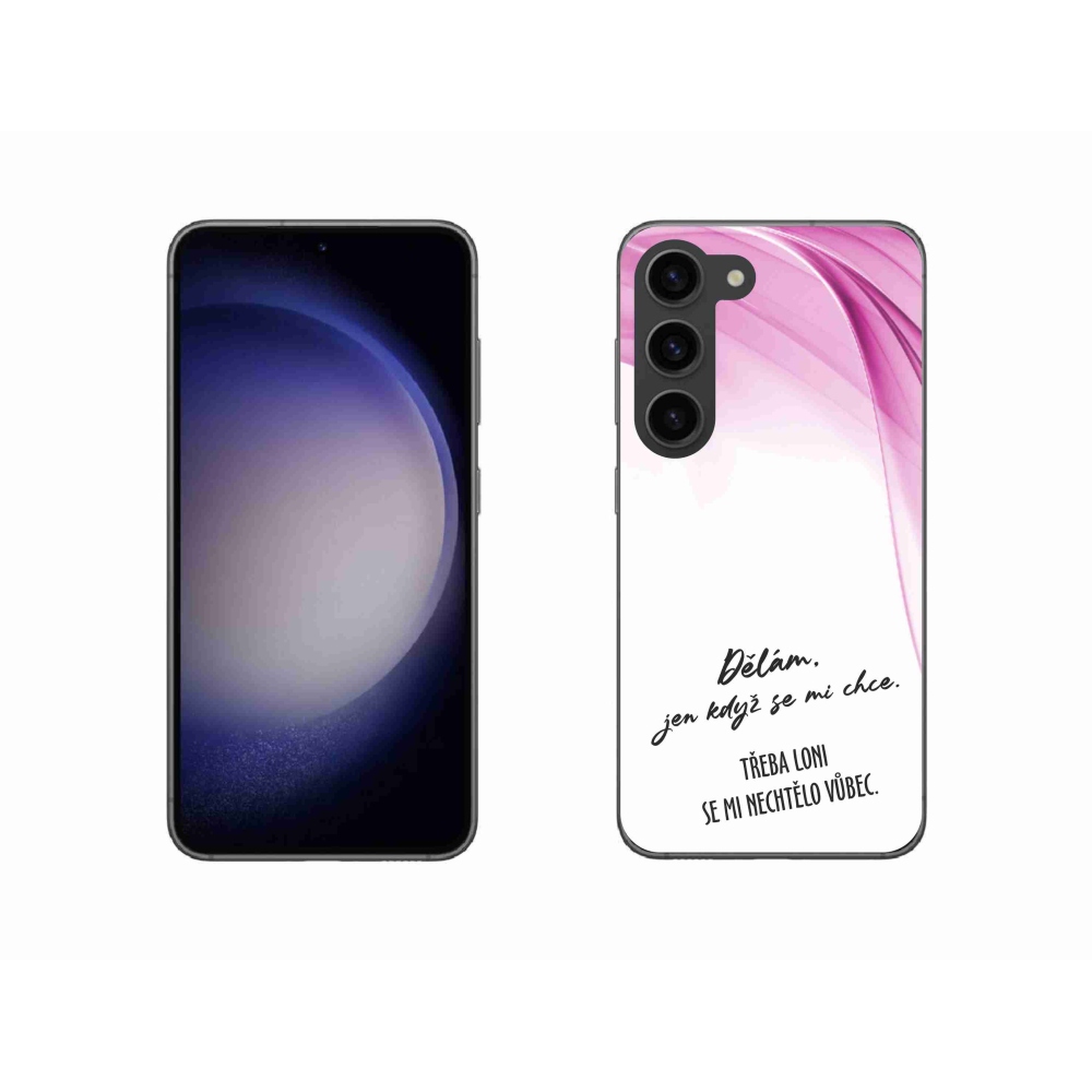 Gél borító mmCase Samsung Galaxy S23 5G - vicces szöveg 12 fehér háttér