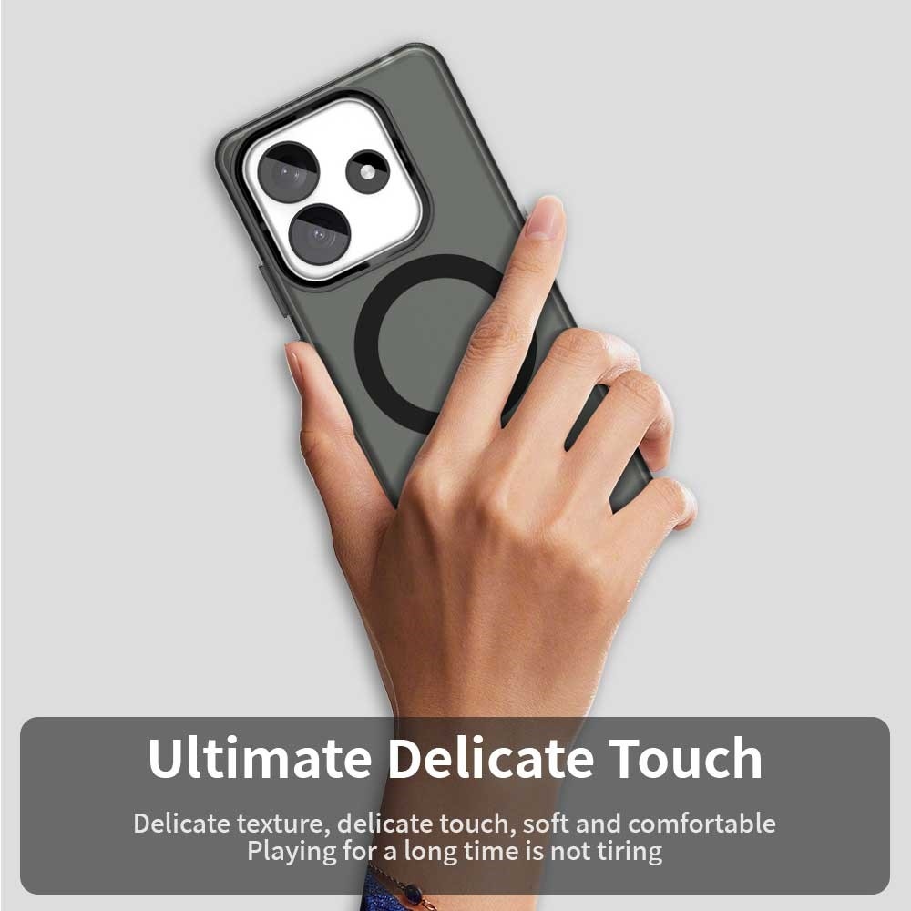 Candy zselés tok MagSafe-val Xiaomi Redmi Note 14 5G - fekete