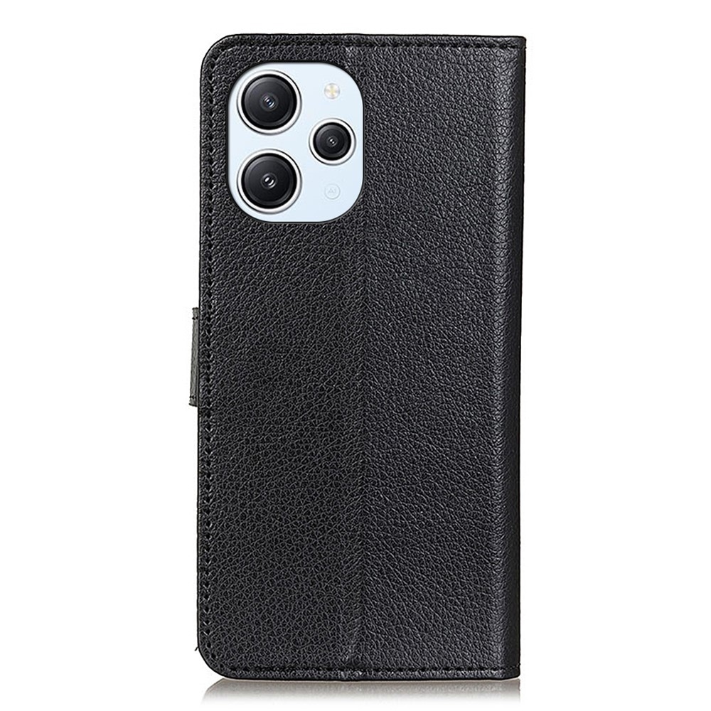 Litchie könyv tok a Xiaomi Redmi 12 4G/5G készülékhez - fekete