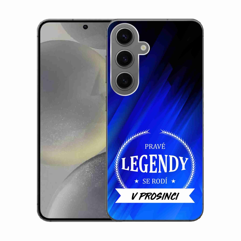 Gél borító mmCase Samsung Galaxy S24 - Legendák decemberben kék háttérrel