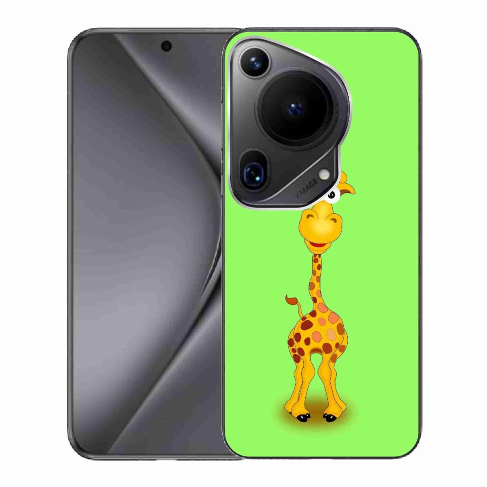 Gél borító mmCase a Huawei Pura 70 Ultra készülékhez - rajzfilm zsiráf