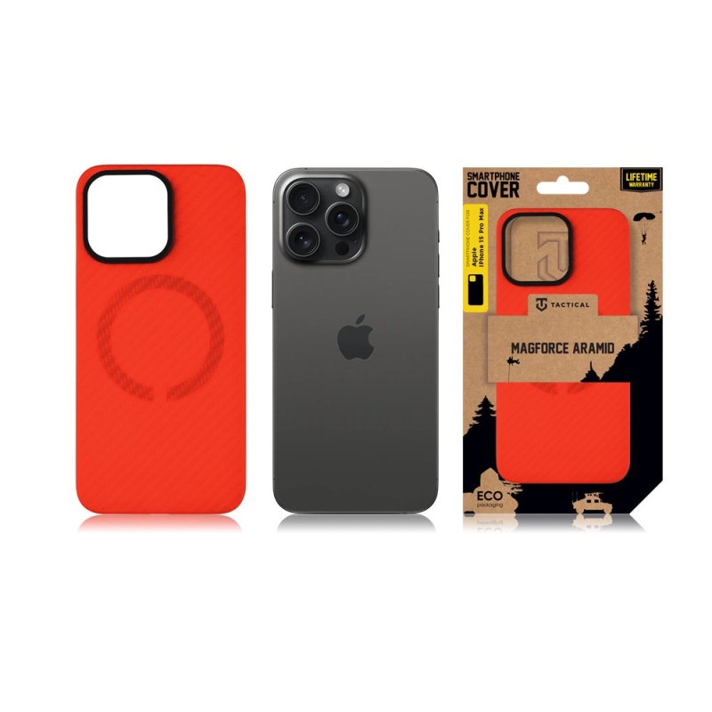 Taktikai MagForce Aramid Bloody Mary Limited Edition borító az Apple iPhone 15 Pro Max készülékhez