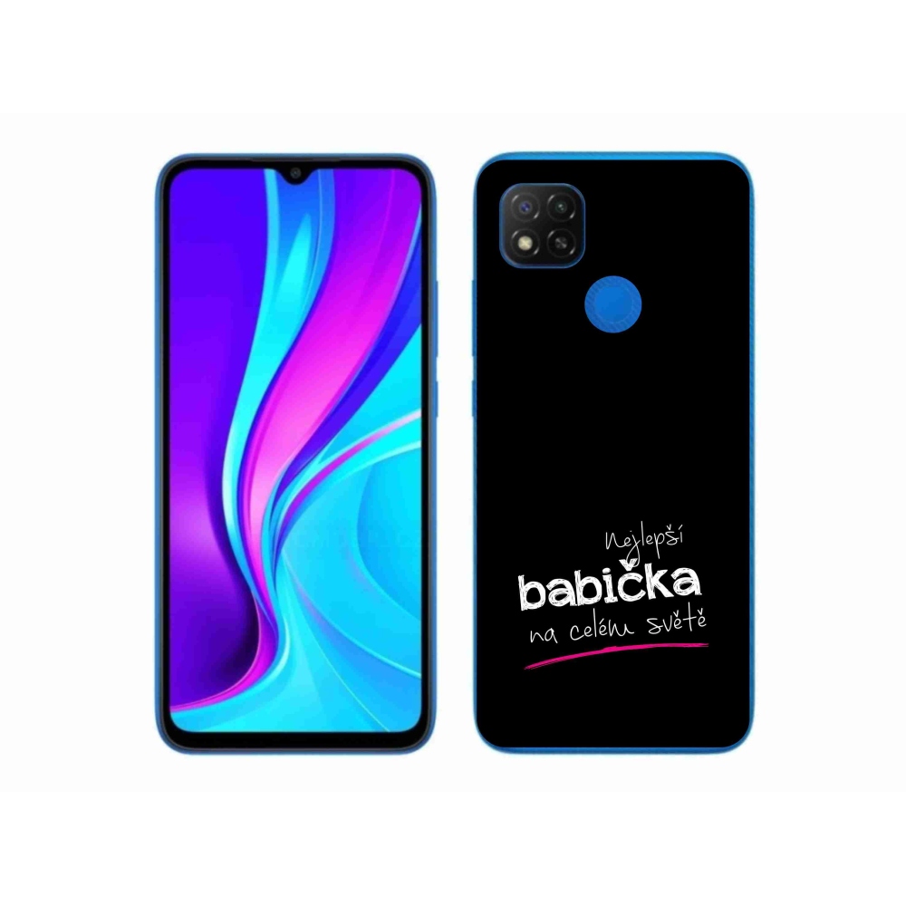 Gél borító mmCase a Xiaomi Redmi 9C - a legjobb nagymama 4 fekete háttérrel