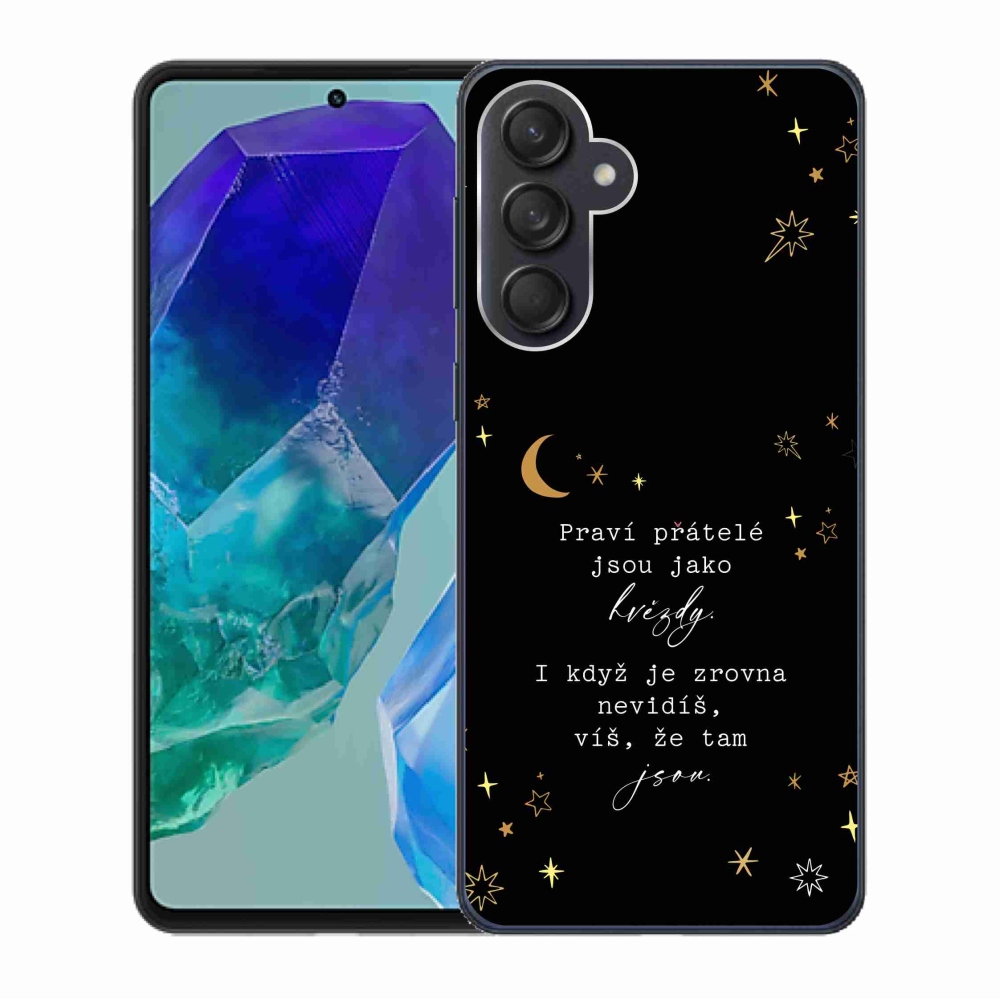 Gél borítás mmCase Samsung Galaxy M55 5G - idézem 6 fekete háttér