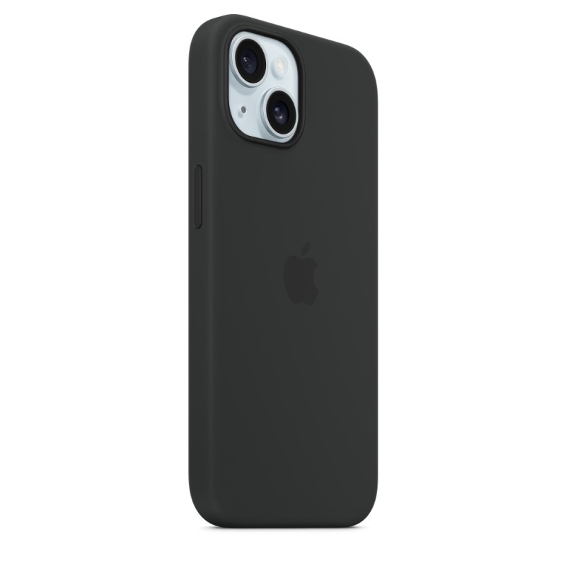 MXPD3ZM/A Apple szilikon borítás, beleértve. Magsafe iPhone 15 készülékhez Fekete