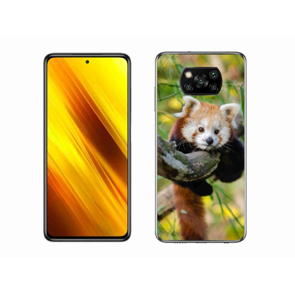 Gél borítás mmCase a Xiaomi Poco X3 Pro készülékhez - panda piros