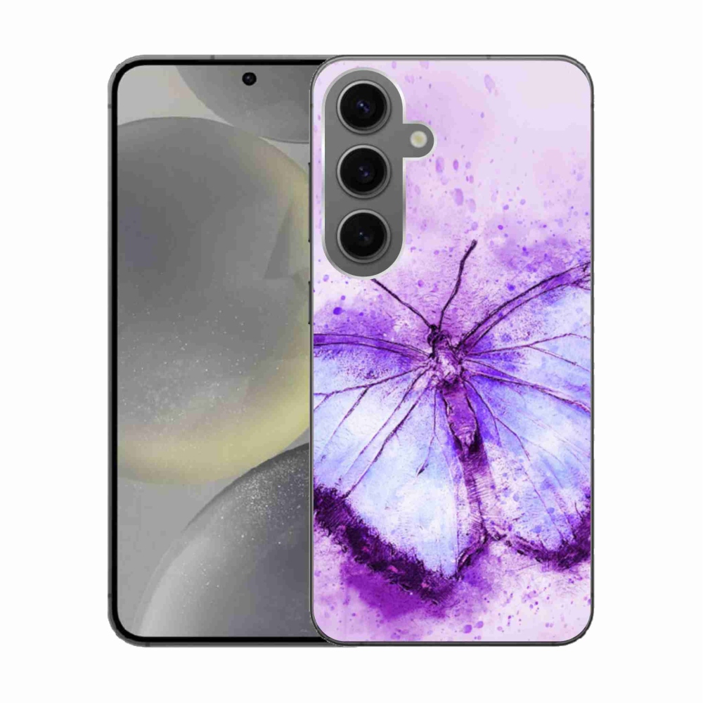 Gél védőhuzat mmCase Samsung Galaxy S24 készülékhez - lila pillangó