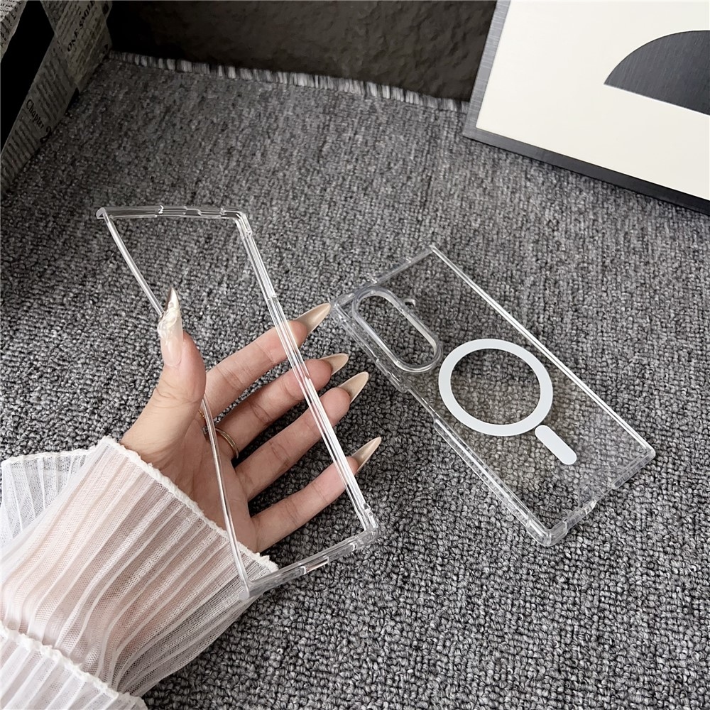 Akril műanyag borítás MagSafe-rel a Samsung Galaxy Z Fold7 5G készülékre - átlátszó