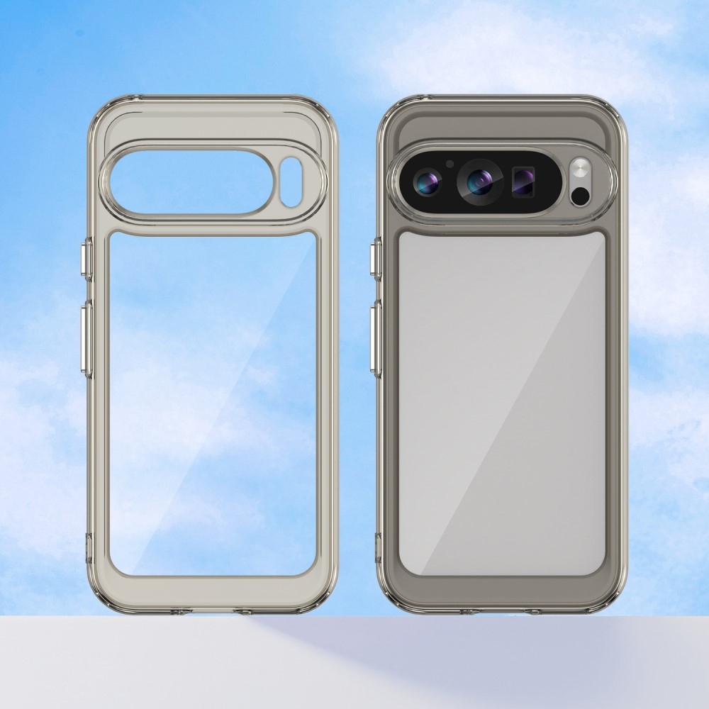 Gél tok kemény hátlappal a Google Pixel 9/9 Pro számára - szürke