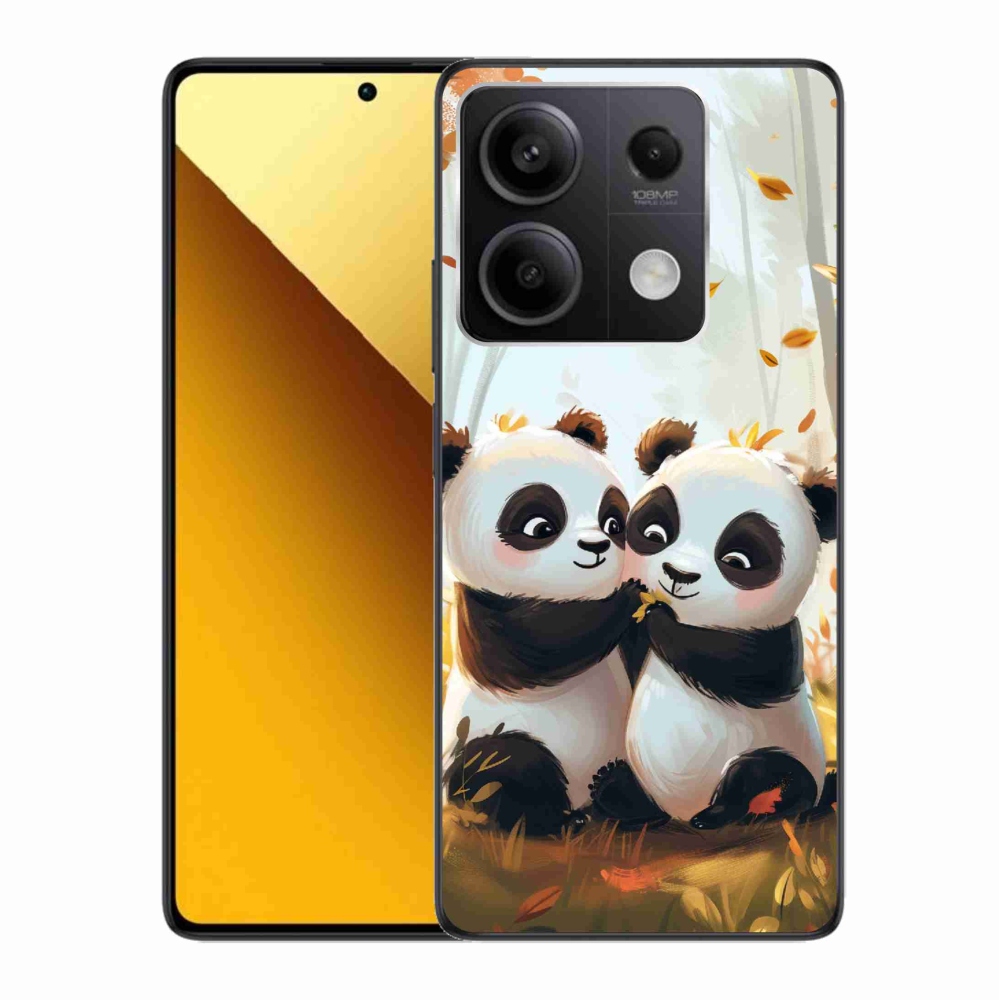 Gél borítás mmCase a Xiaomi Redmi Note 13 5G számára - pandák