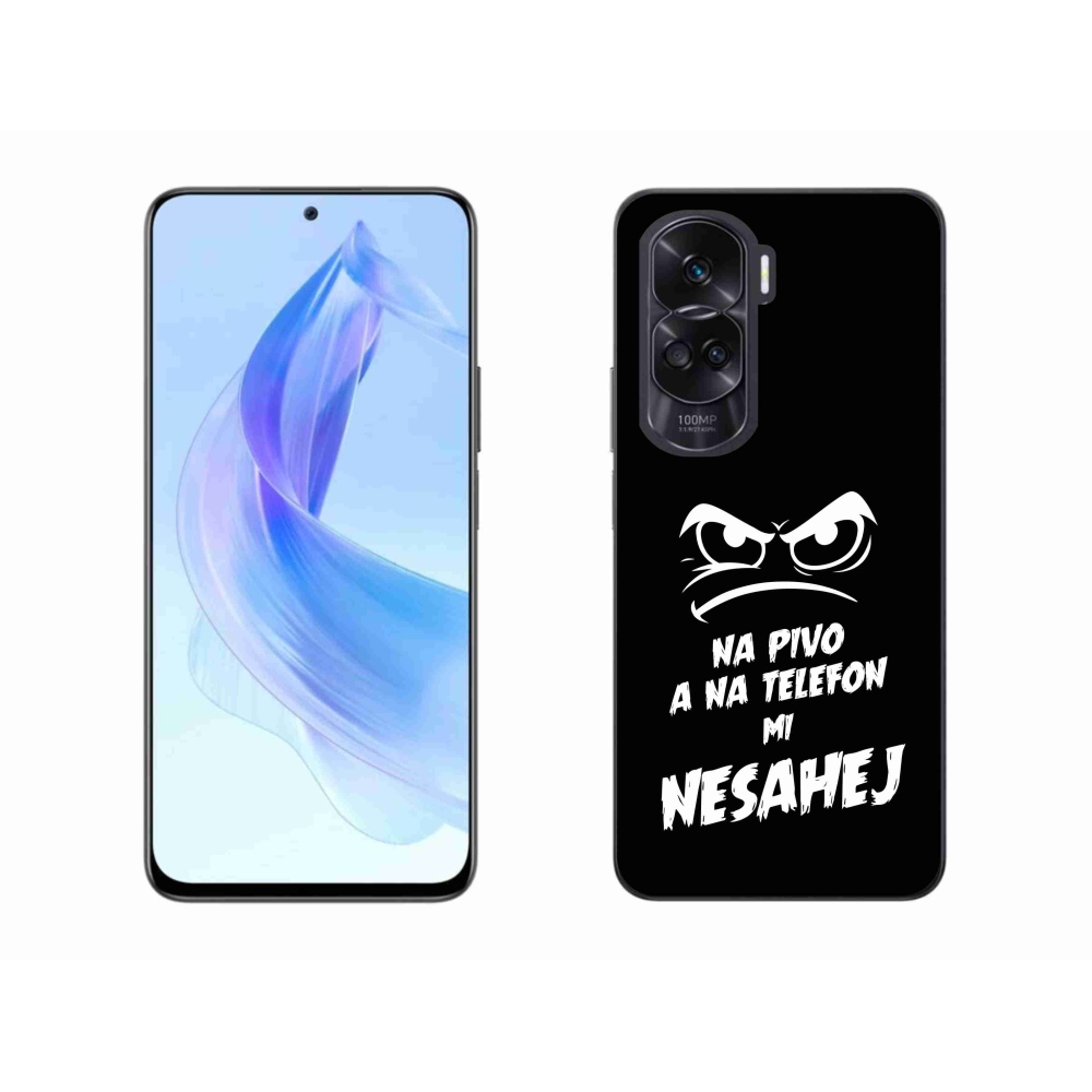 Gél borítás mmCase a Honor 90 Lite készülékhez - sör motívum 2 fekete háttér