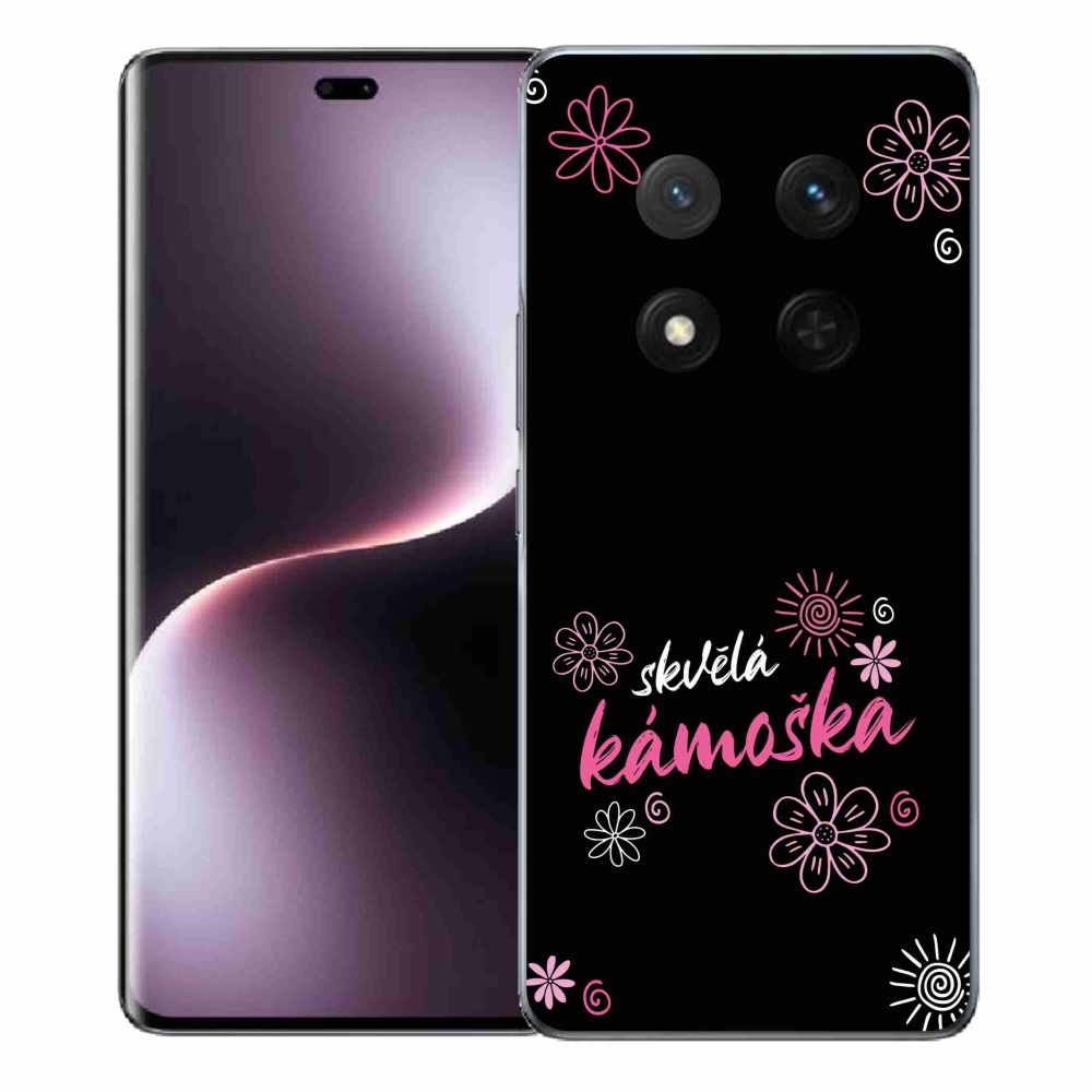 Gél borító mmCase a Honor Magic 7 Lite 5G-n - nagyszerű haver fekete háttérrel