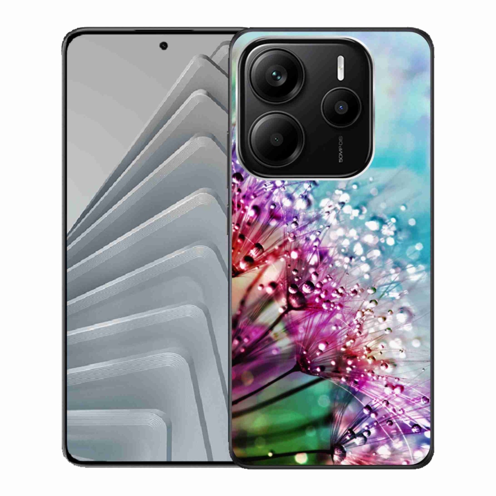 Gél borítás mmCase a Xiaomi Redmi Note 14 5G számára - színes virágok