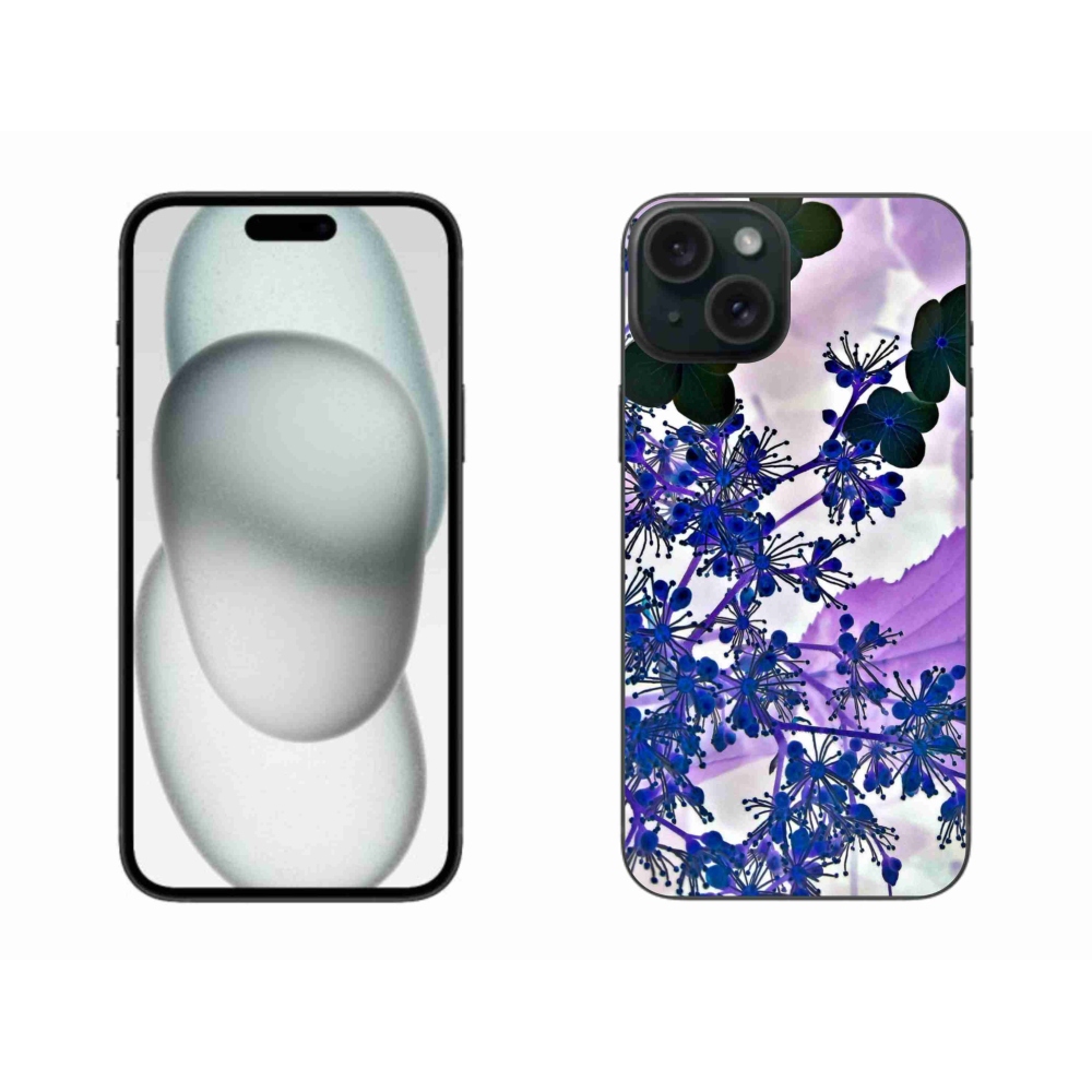 Zselés borítás mmCase iPhone 15 Plus készülékhez - hortenzia virág