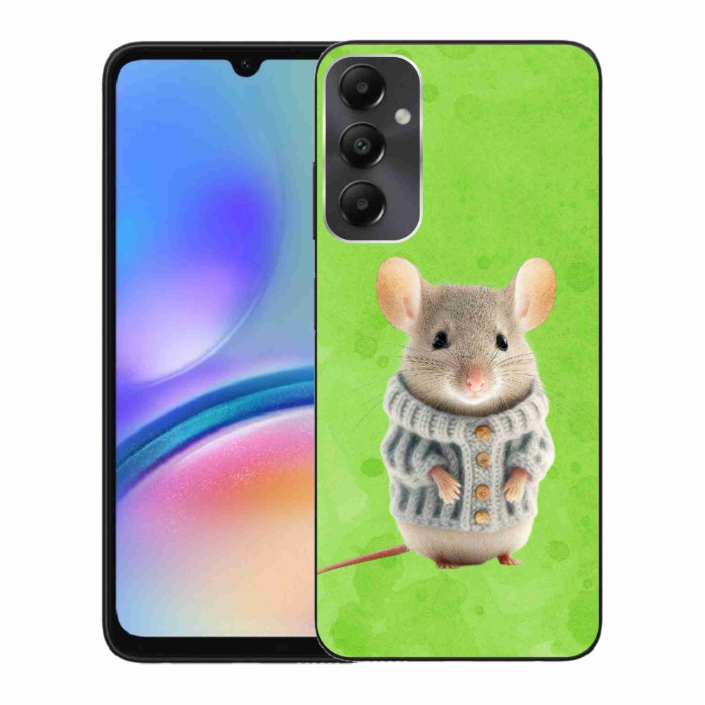 Gél borítás mmCase Samsung Galaxy A05s készülékhez - egér pulóverben