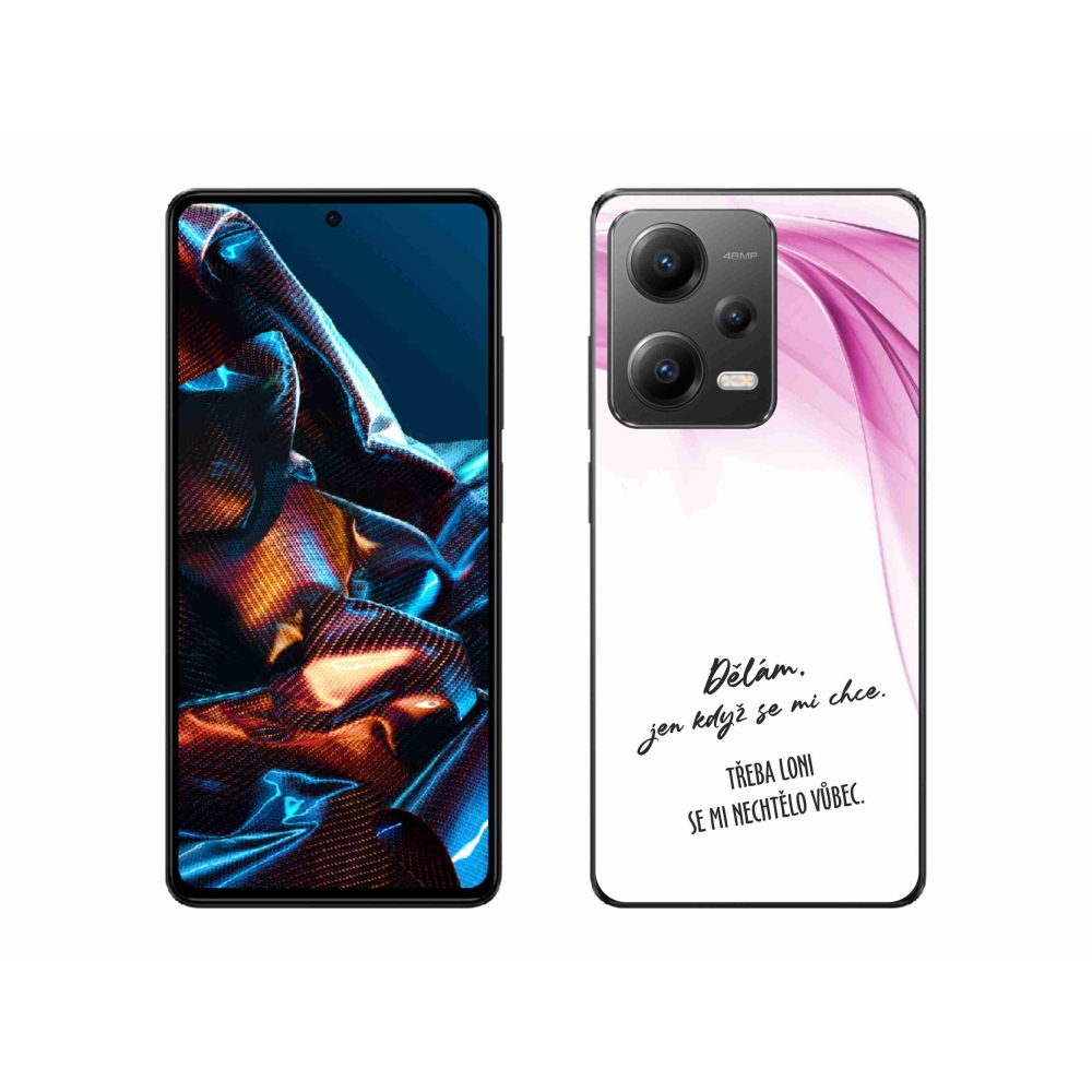 Gél borító mmCase a Xiaomi Redmi Note 12 Pro 5G-hez - vicces szöveg 12 fehér háttérrel