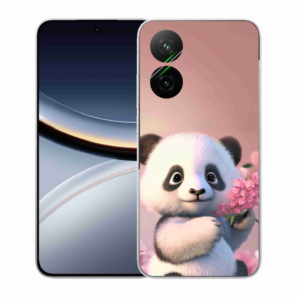 Gél borítás mmCase a Xiaomi Poco F7 5G számára - aranyos panda