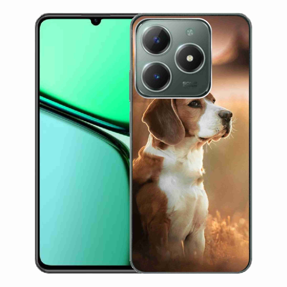Gél borítás mmCase a Realme C61 készülékhez - bézs színű