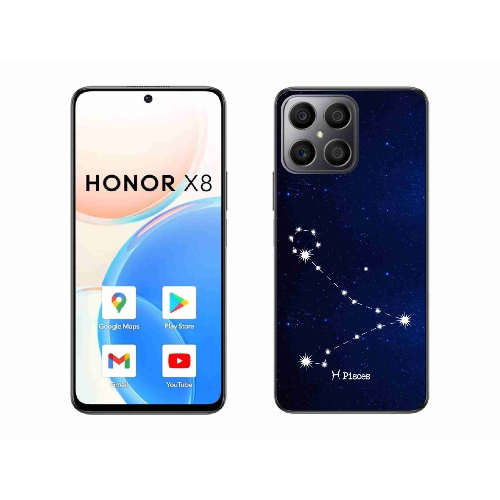 Gél borítás mmCase a Honor X8 4G készülékhez - csillagkép Halak