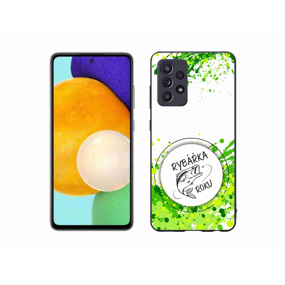 Zselés borító mmCase Samsung Galaxy A52s 5G - Az év horgásza fehér háttérrel