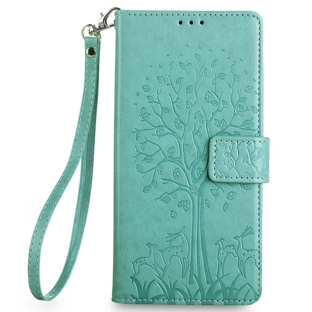 Fa könyvtáska a Huawei Pura 70 Pro-hoz - teal színű