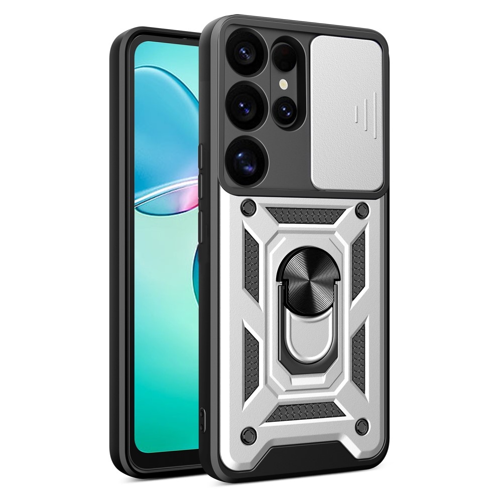Csúszásálló borítás Samsung Galaxy S25 Ultra készülékhez - ezüst