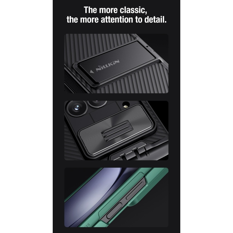Nillkin CamShield FOLD Stand Back Cover a Samsung Galaxy Z Fold 6-hoz Fekete fekete