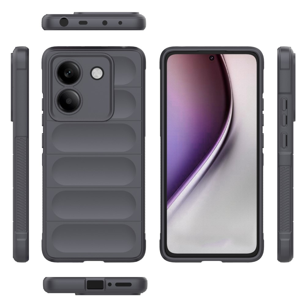 Rugg tartós zselés tok Xiaomi Poco M7 Pro 5G - sötétszürke