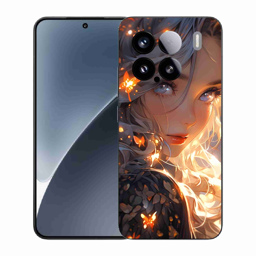 Gél borító mmCase a Xiaomi 15-hez - lány és pillangók