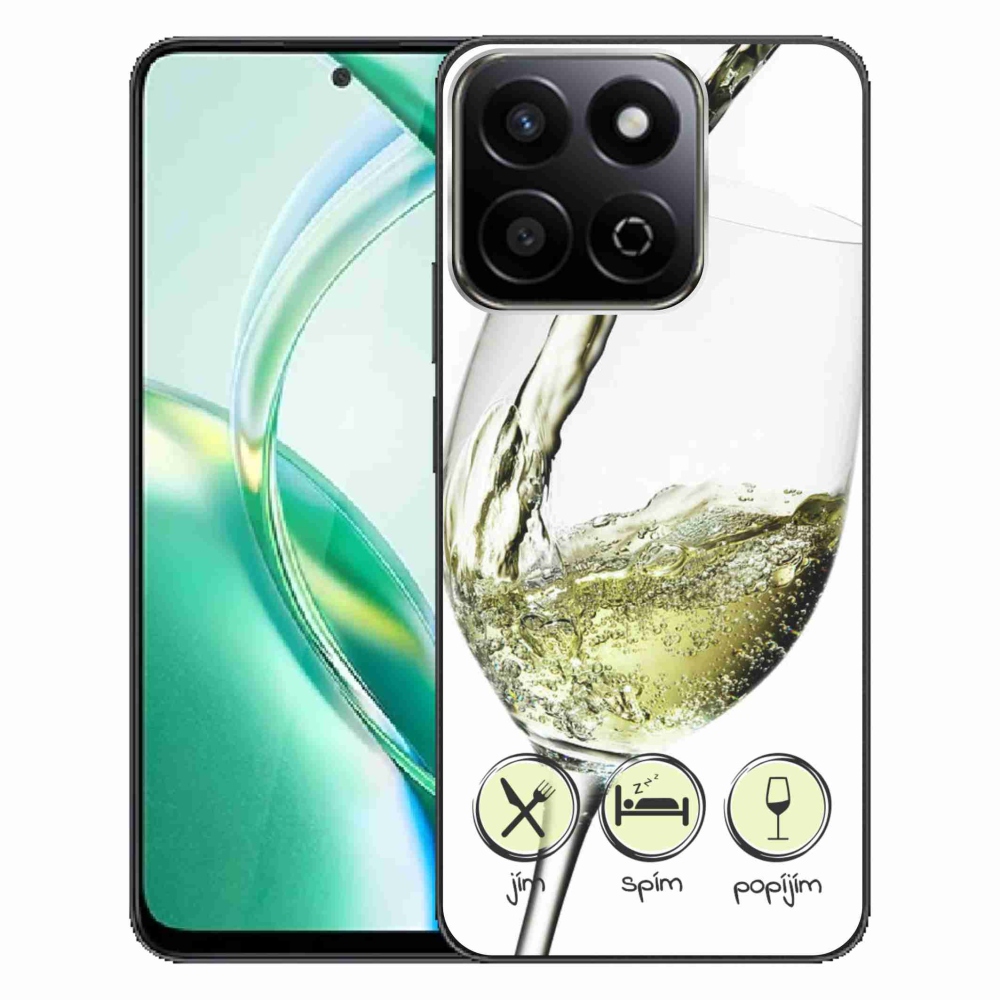 Gél tok mmCase a Honor 200 Smart 5G készülékhez - borospohár fehér