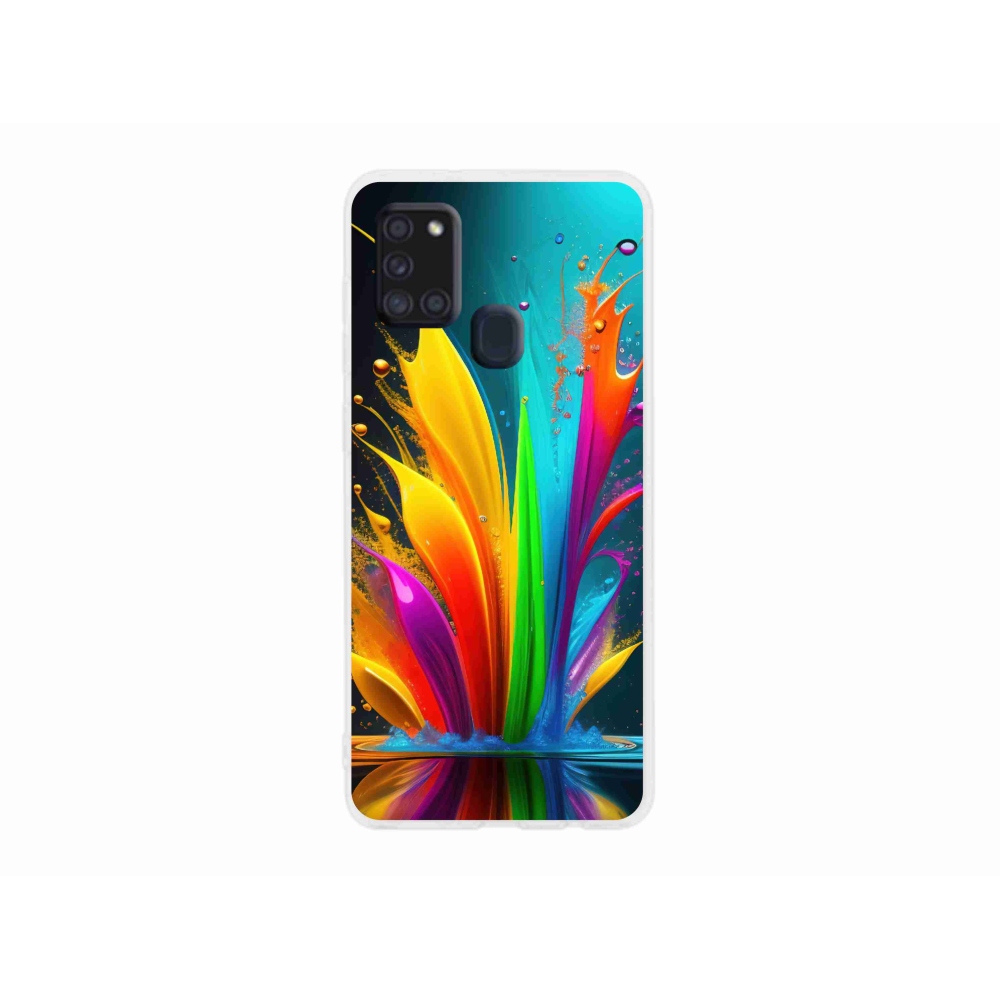 Gél borítás mmCase Samsung Galaxy A21s készülékhez - absztrakt motívum 1