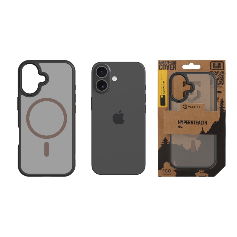 Taktikai MagForce Hyperstealth 2.0 borító iPhone 17 fekete/Moucha Moose számára