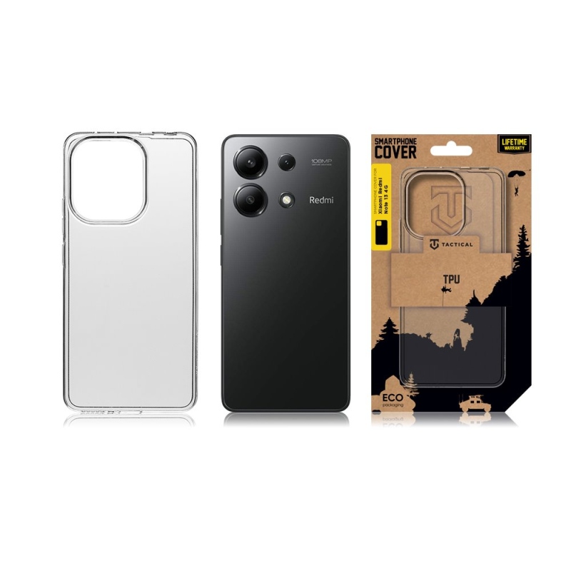 Taktikai TPU borítás Xiaomi Redmi Note 13 4G átlátszóhoz