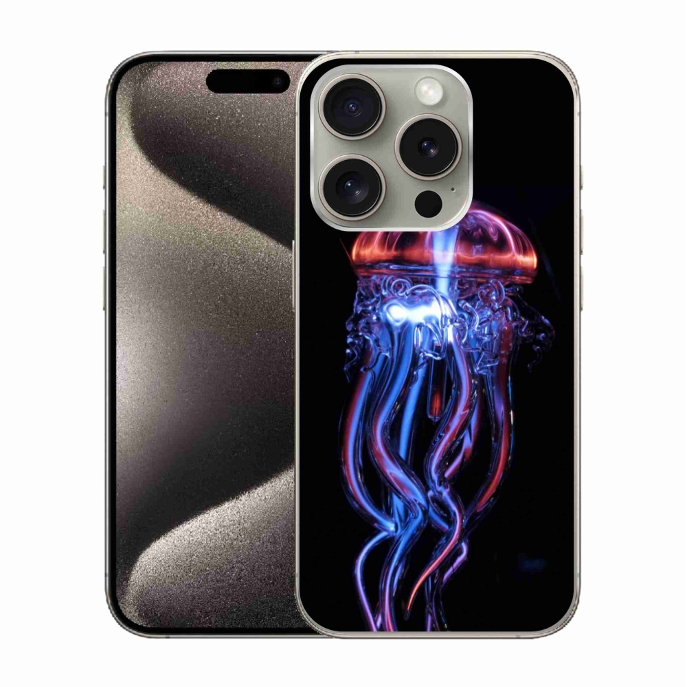 Zselés borítás mmCase iPhone 15 Pro készülékhez - medúza