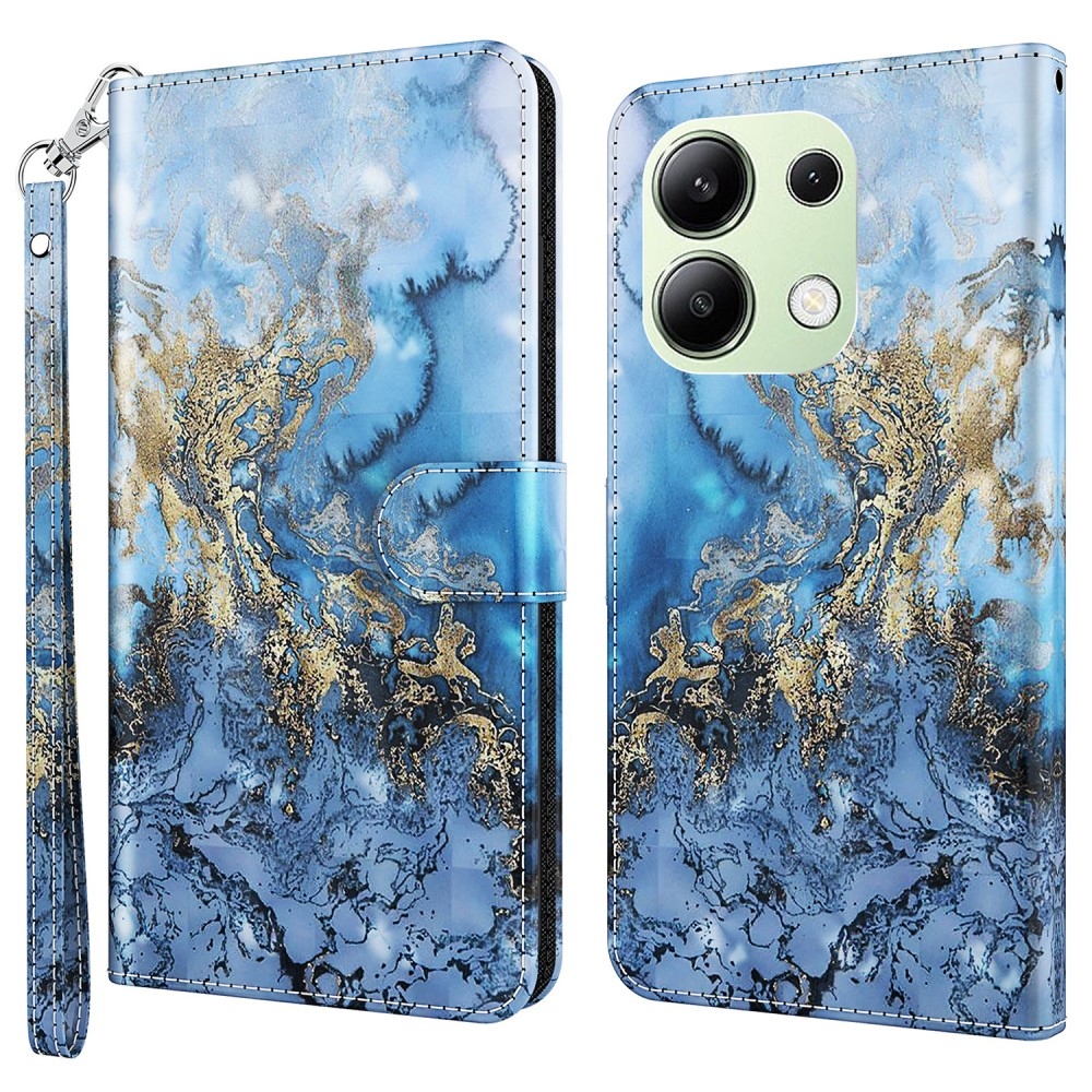 Nyomtatott könyv tok Xiaomi Redmi Note 13-hoz - absztrakt minta