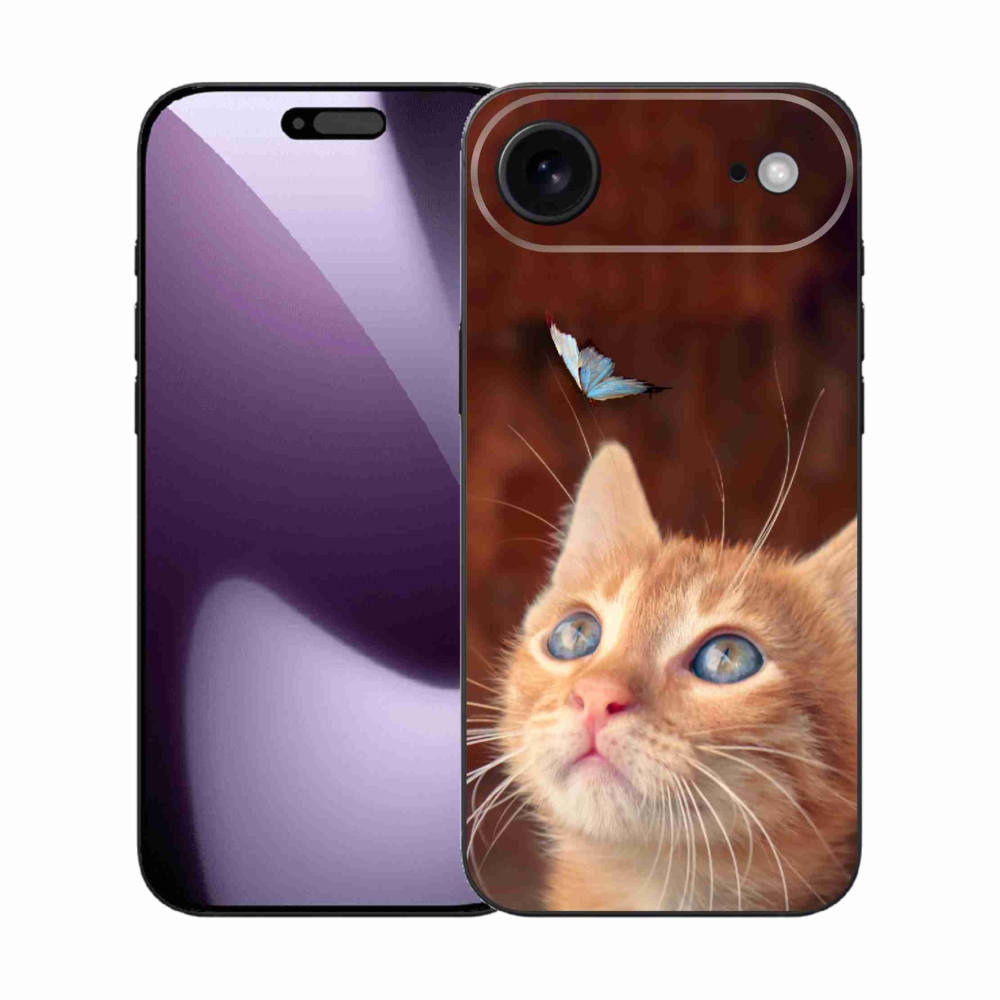 Gél borítás mmCase iPhone 17 Air készülékhez - pillangó és cica