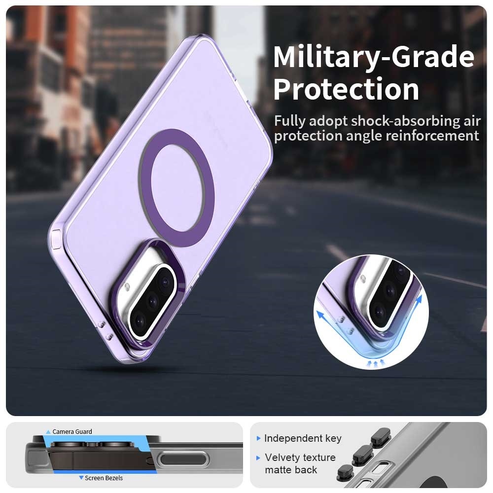 Candy zselés tok MagSafe Samsung Galaxy A36 5G/A56 5G - lila