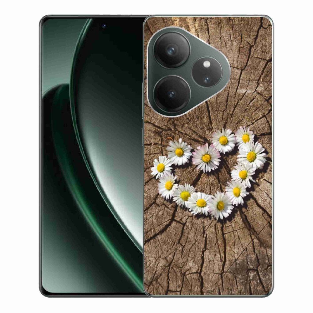 Gél borítás mmCase a Realme GT 6 5G/GT 6T 5G számára - Százszorszép szív