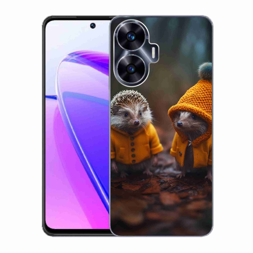 Zselés borítás mmCase a Realme C55 készülékhez - sündisznók