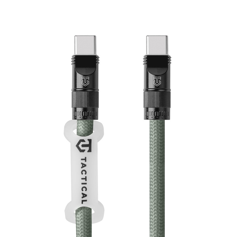 Taktikai kábelkígyó USB-C 1.2m zöld