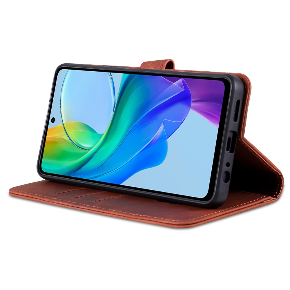 AZNS könyv tok a Vivo V29 Lite 5G-hez - barna