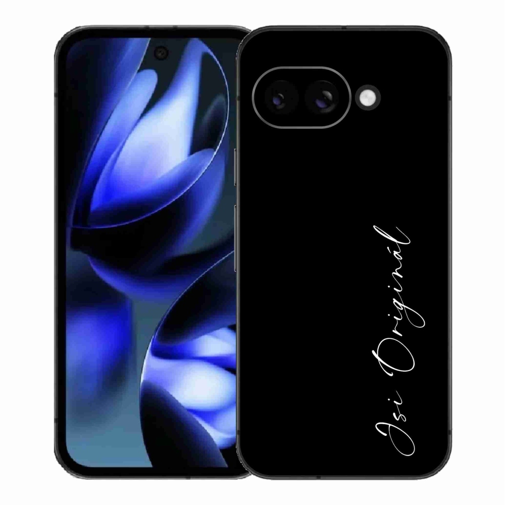 Gél borító mmCase a Google Pixel 9a - te vagy az eredeti fekete háttérrel